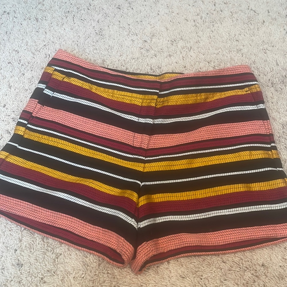 Ann Taylor Factory Multicolor Striped Women Shorts